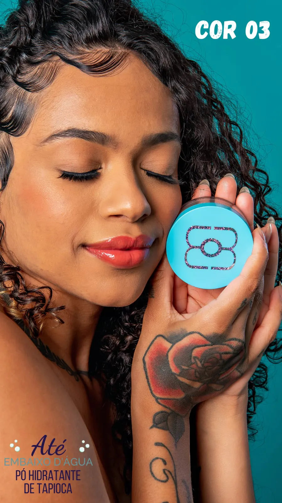 Pó Hidratante de Tapioca Até Embaixo Dágua