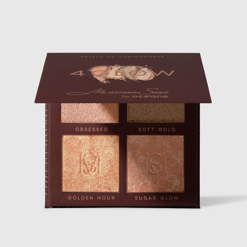 Paleta de Iluminador Facial Mariana Saad 4 Glow 16g