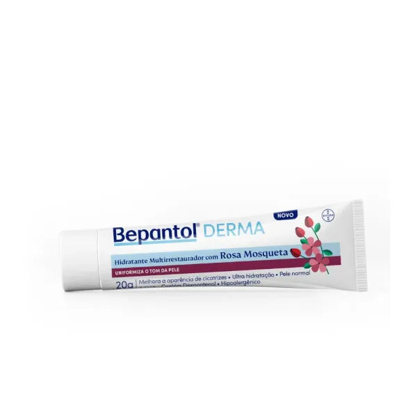 Bepantol Derma Hidratante Multirrestaurador com Rosa Mosqueta Uniformiza Tom da Pele 20g