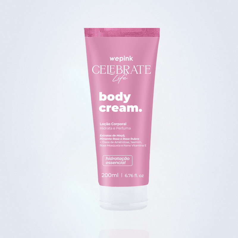 Body Cream Celebrate Life Desodorante Hidratante 200ml - Wepink
