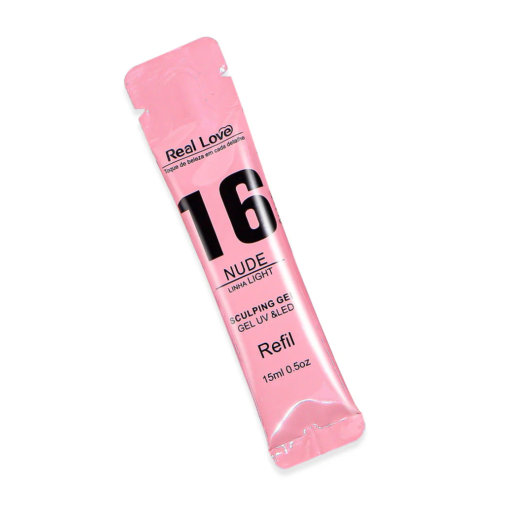 Refil de Gel para Alongamento de Unhas - Linha Light - 15ml - Real Love