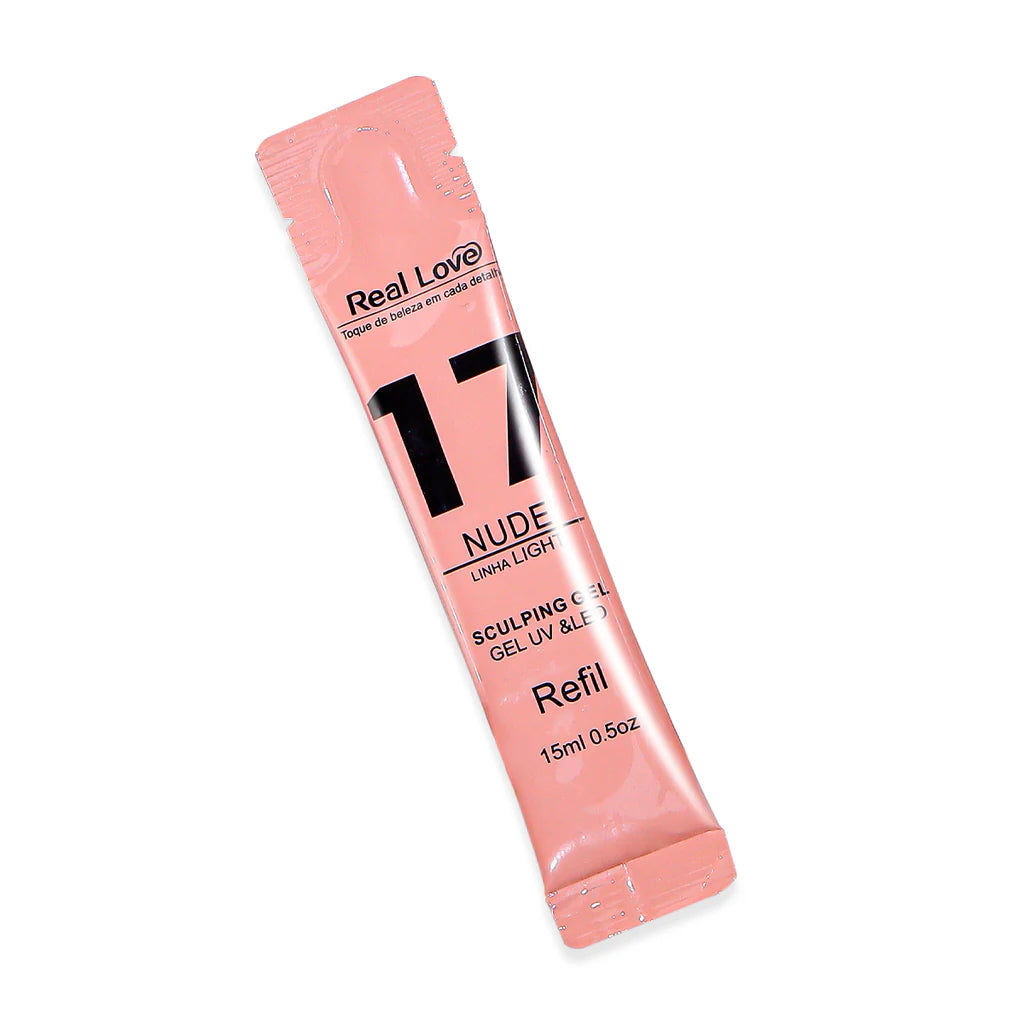 Refil de Gel para Alongamento de Unhas - Linha Light - 15ml - Real Love