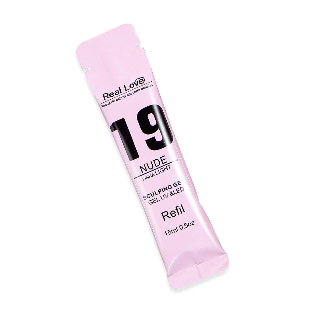 Refil de Gel para Alongamento de Unhas - Linha Light - 15ml - Real Love