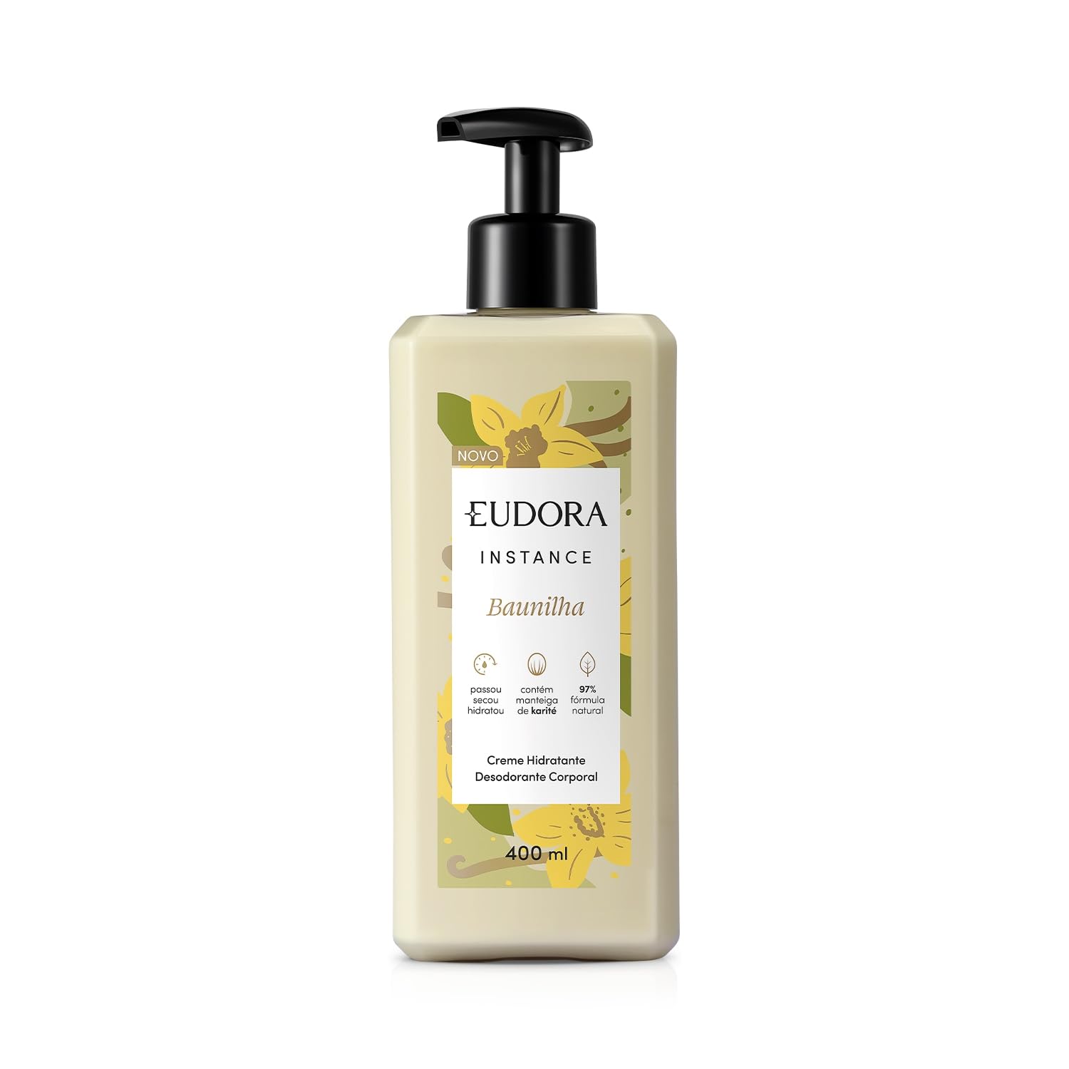 Creme Hidratante Desodorante Corporal Instance Baunilha - 400ml
