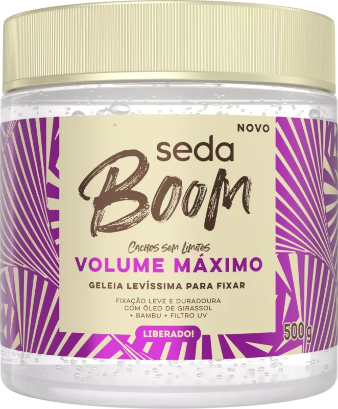 Geléia Capilar Seda Boom Volume Máximo - 500g