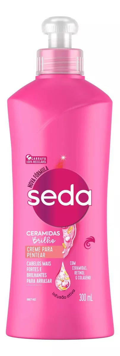 Creme Para Pentear Seda Ceramidas Brilho - 300ml