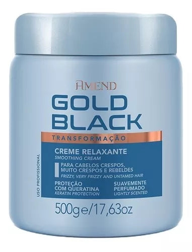 Amend Gold Black Straightening Kit (2 Products)