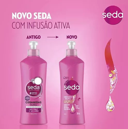 Creme Para Pentear Seda Ceramidas Brilho - 300ml