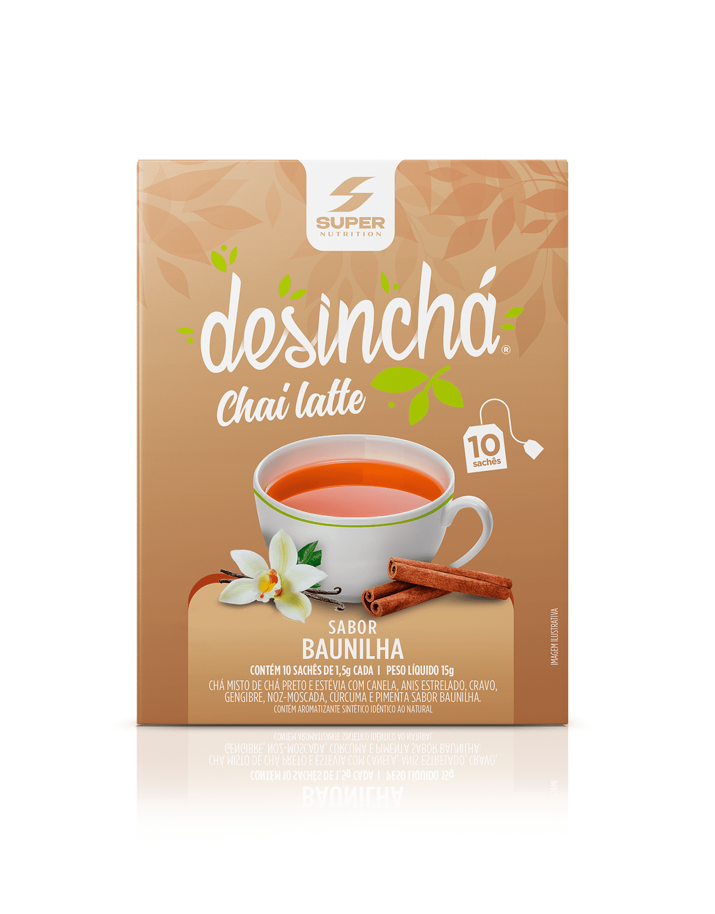 Desincha Sabor Chai Latte Baunilha - 10 Sachês