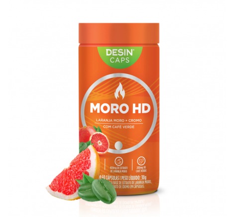 Moro HD Laranja Moro, Café verde e Cromo (60 cápsulas)