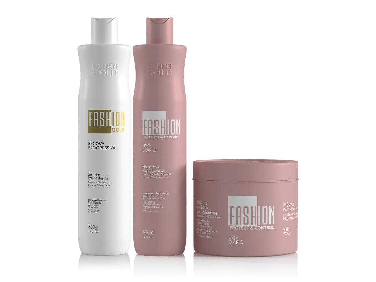 Fashion Gold Combo Escova Progressiva