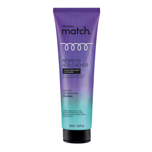 Match Respeito aos Cachos  Creme Modelador  Cacheados 290ml - O Boticario