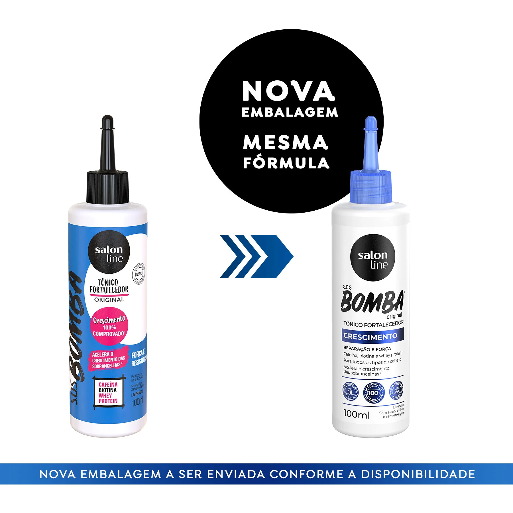 Tônico Fortalecedor SOS Bomba Crescimento Acelerado Salon Line - 100ml