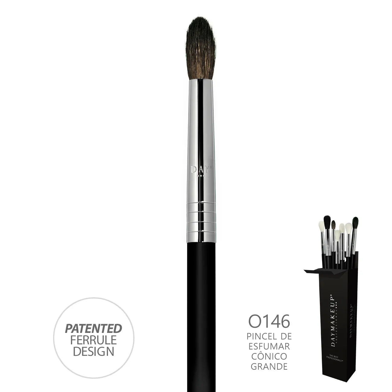 KIT PINCÉIS DAYMAKEUP PARA ESFUMAR - COM 7 PEÇAS