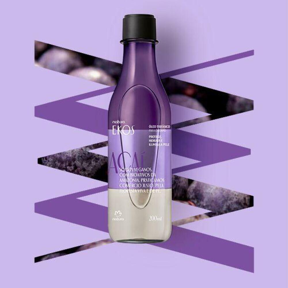 Óleo Trifásico Desodorante Corporal Ekos Açaí - 200ml