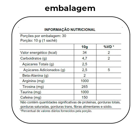 Power Pink de Laranja - Pré-Treino – 300g