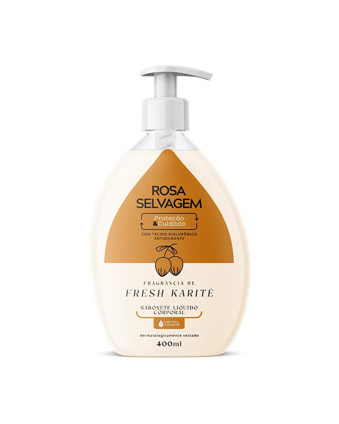 Sabonete Líquido Karité Rosa Selvagem - 400ml