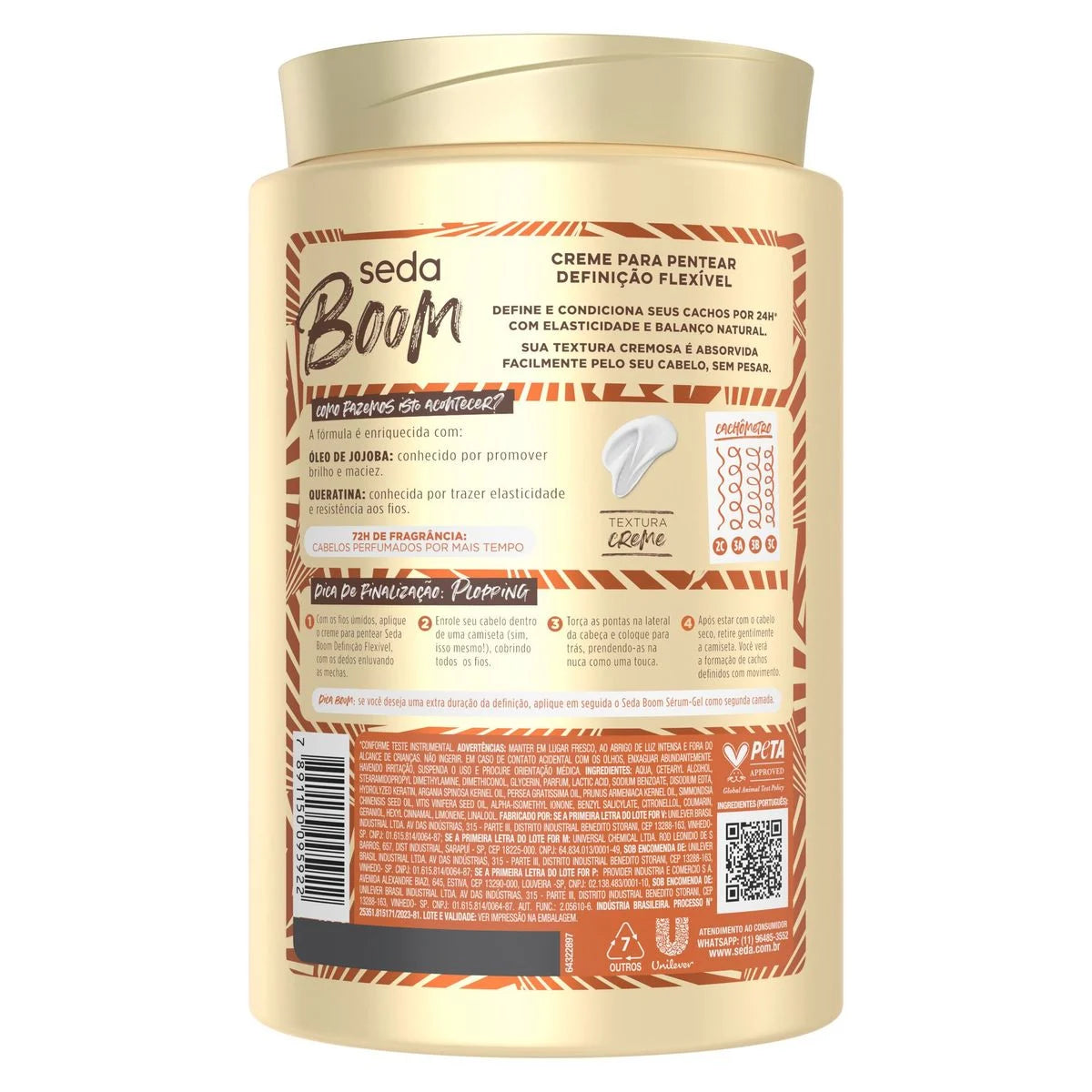 Creme De Pentear Seda Boom Definição Flexível - 1Kg
