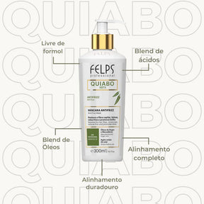 Escova Progressiva Felps Xbtx De Quiabo Okra - 300ml