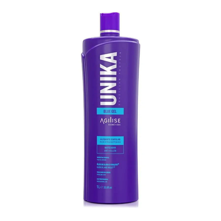 Hair Straightener Matifier Unika Blue Gel  1L