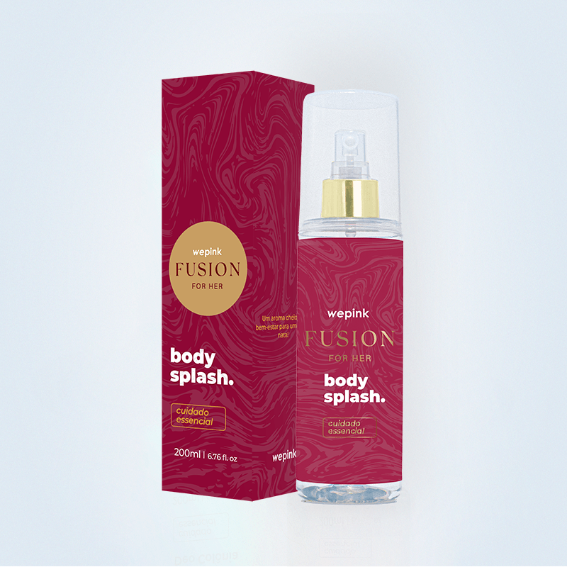 Body Splash Fusion For Her Desodorante Colônia Wepink - 200ml