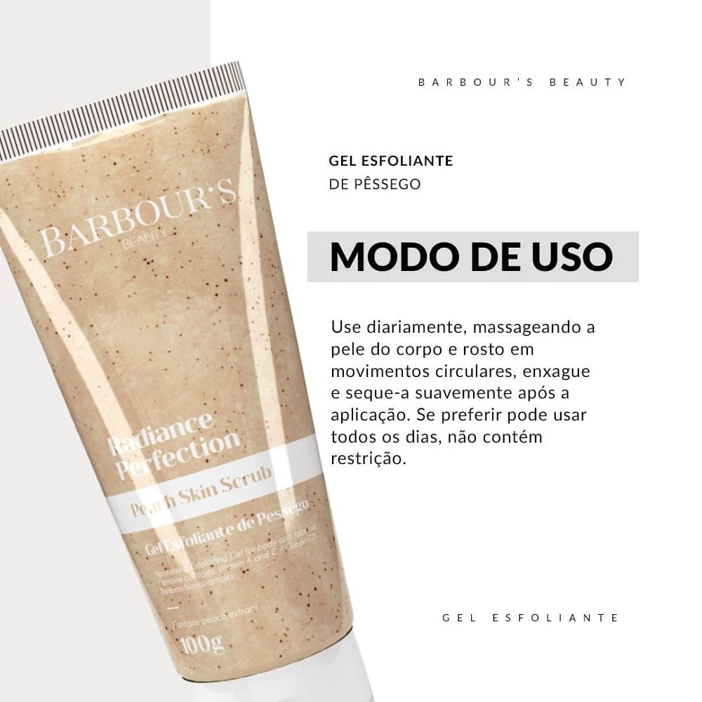 Barbour's Beauty Peach Moisturising Exfoliating Gel - 100g