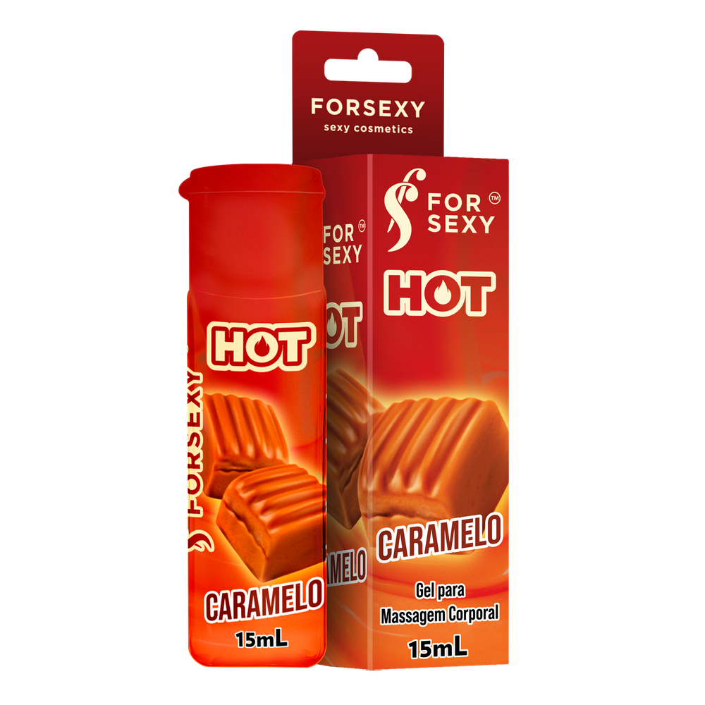Gel Hot Beijável For Sexy Caramelo - 15ml