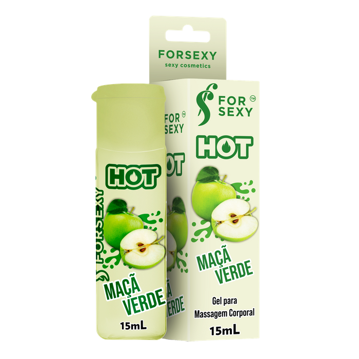 Gel Hot Beijável For Sexy Maça Verde - 15ml