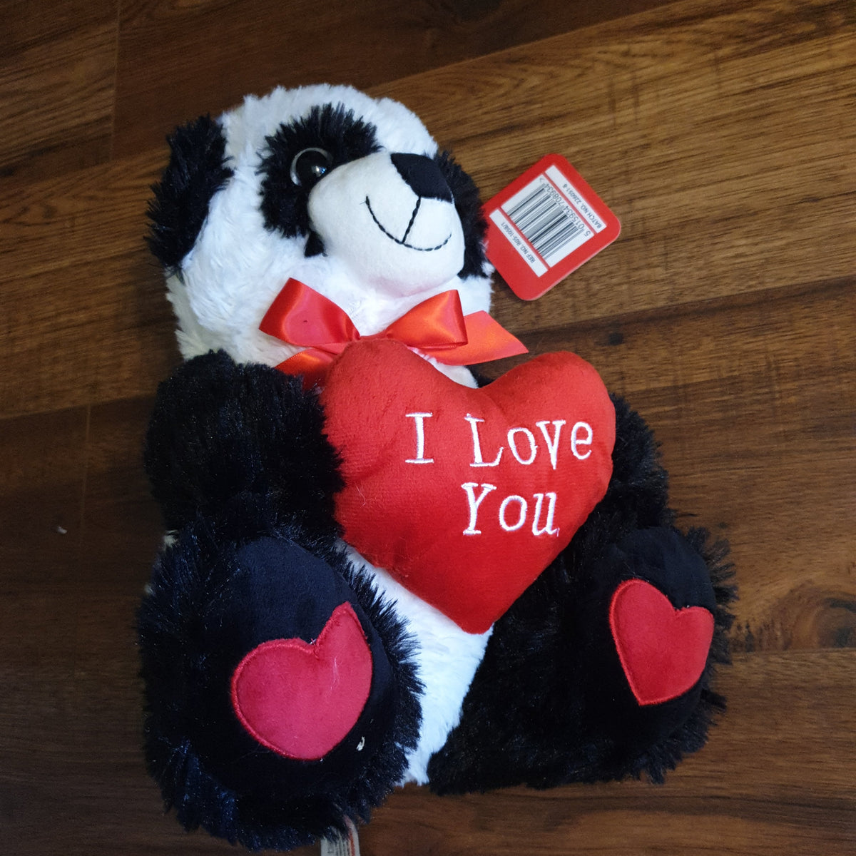 Panda de pelucia  I LoVe YOU 30 cm