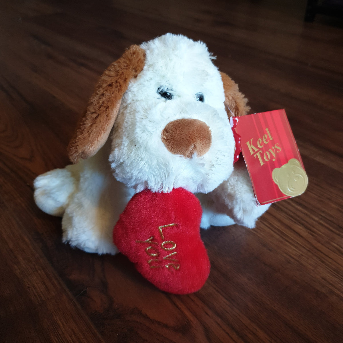 Plush dog - I Love you