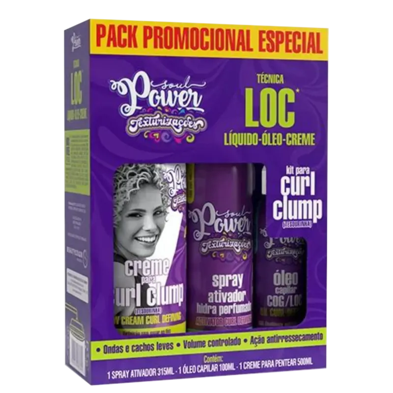 Kit Texturizações Curl Clump (Tesourinha) Técnica LOC