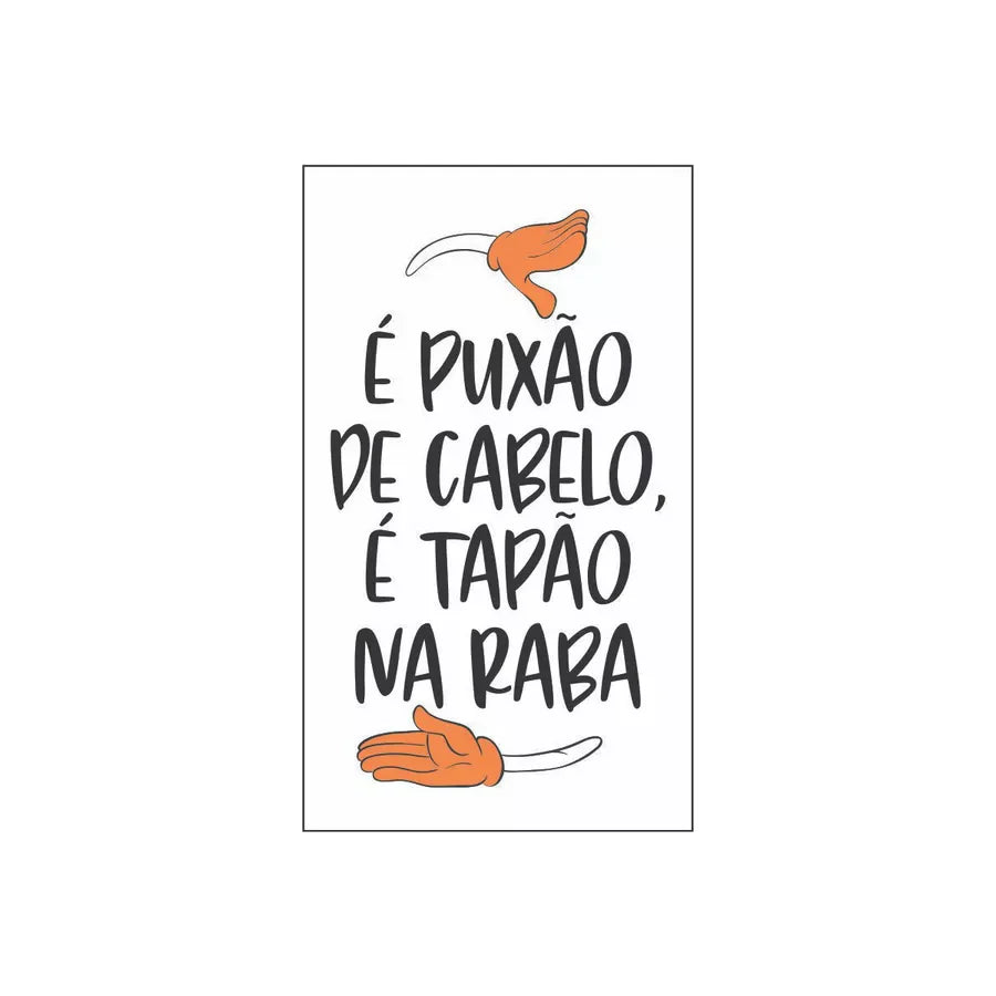 LUBRIFICANTE BEIJÁVEL COM TATOO PROVISÓRIA É PUXÃO DE CABELO... 15ML - ABACAXI