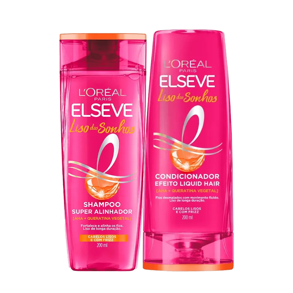 Kit Elseve Liso dos Sonhos (Shampoo + Condicionador) - 200ml