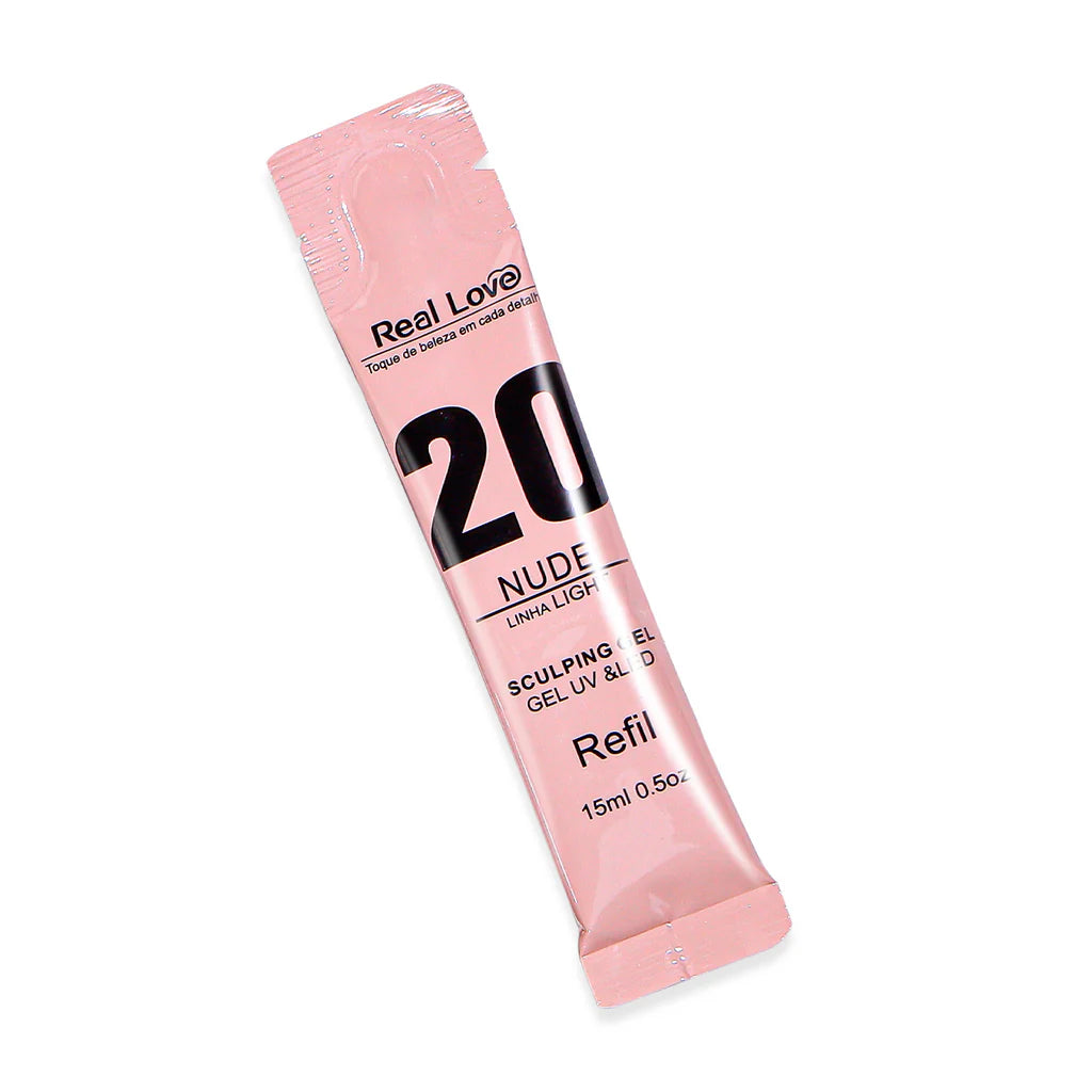 Refil de Gel para Alongamento de Unhas - Linha Light - 15ml - Real Love