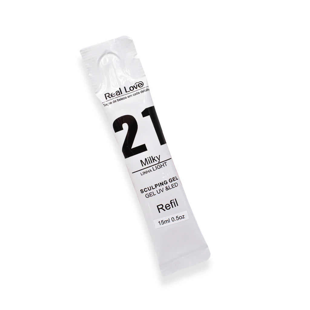Refil de Gel para Alongamento de Unhas - Linha Light - 15ml - Real Love
