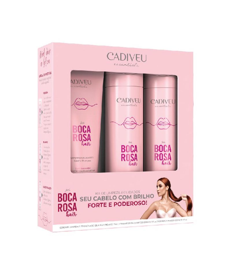 Kit Quartzo Trio Boca Rosa 