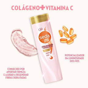 Shampoo Seda By Niina Secrets Colágeno E Vitamina C - 325ml