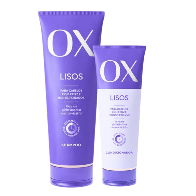 OX Long Lasting Smooth Shampoo 375ml + Conditioner 170ml Kit