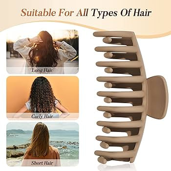 Big Hair Claw Clips Designed for Girls with Thick Hair, Perfect Hair Accessories