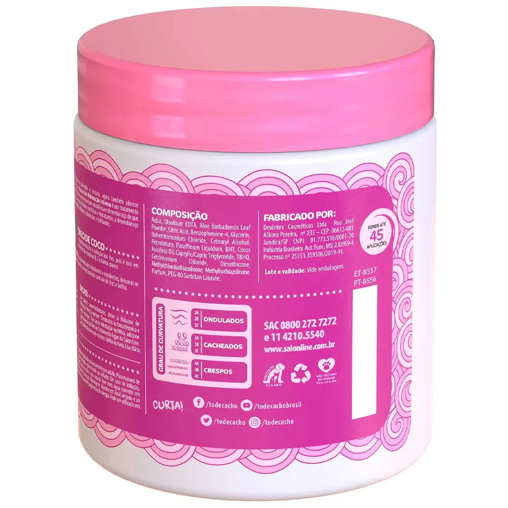 Salon Line Hidratação Intensa S.O.S Kids Hair Mask  500g