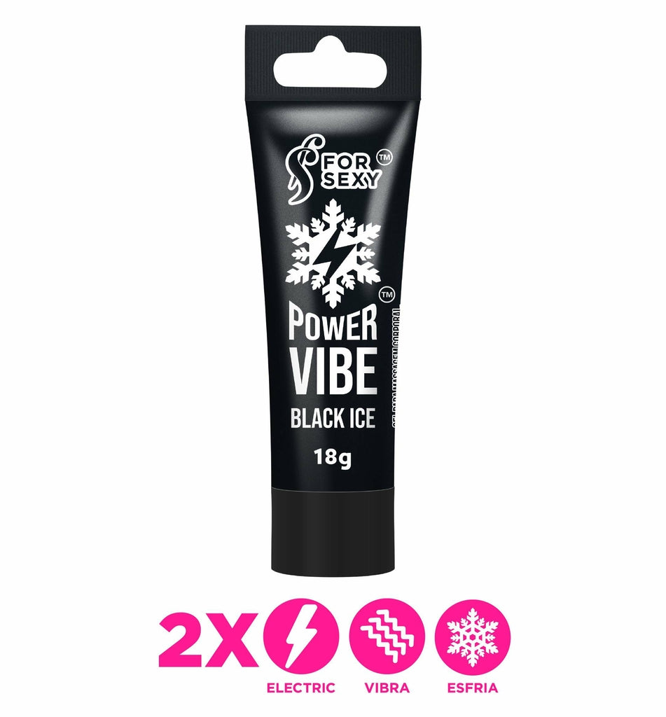 Vibrador Líquido Power Vibe Black Ice For Sexy - 18g