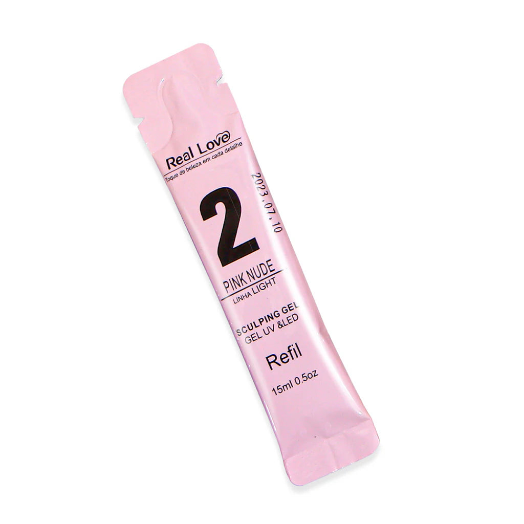 Refil de Gel para Alongamento de Unhas - Linha Light - 15ml - Real Love