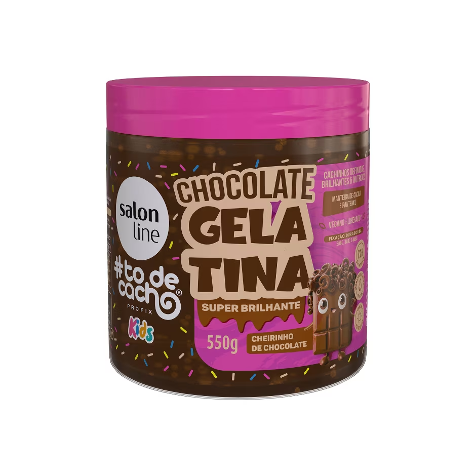 Gelatina Modeladora Kids Chocolate Salon Line - 550g