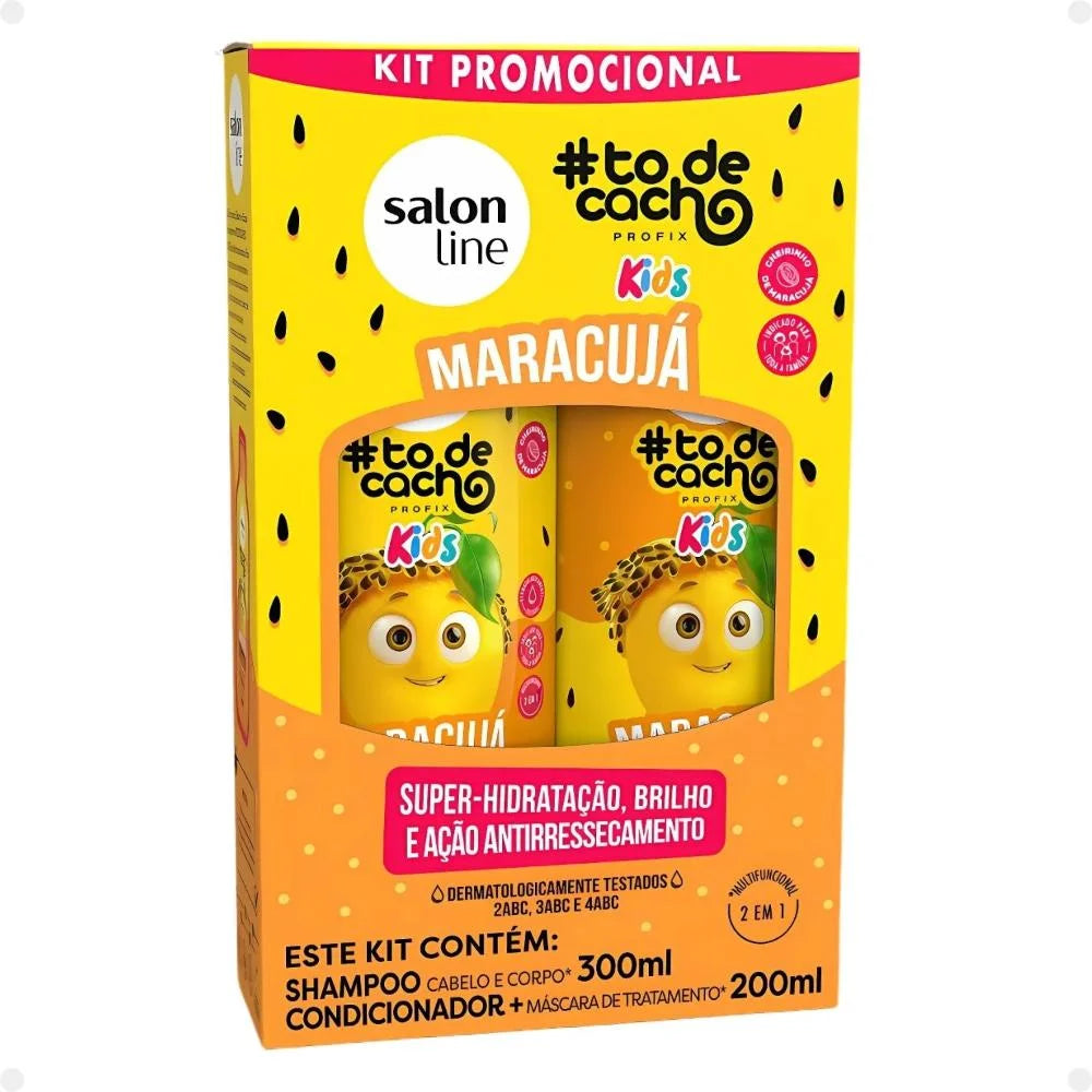 Salon Line Kids #todecacho: Shampoo e Condicionador Maracujá