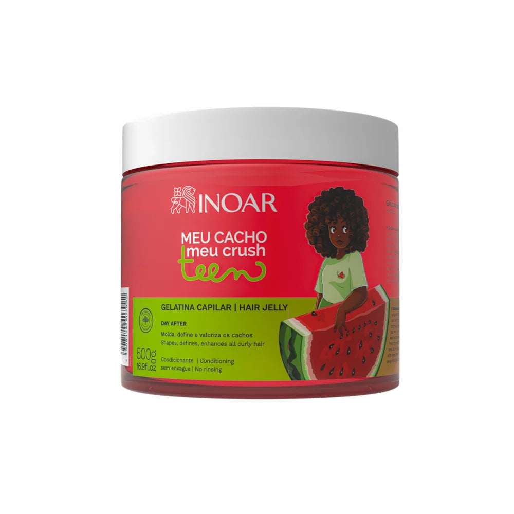 Gelatina de Melancia Meu Cacho Meu Crush Teen Inoar - 500g