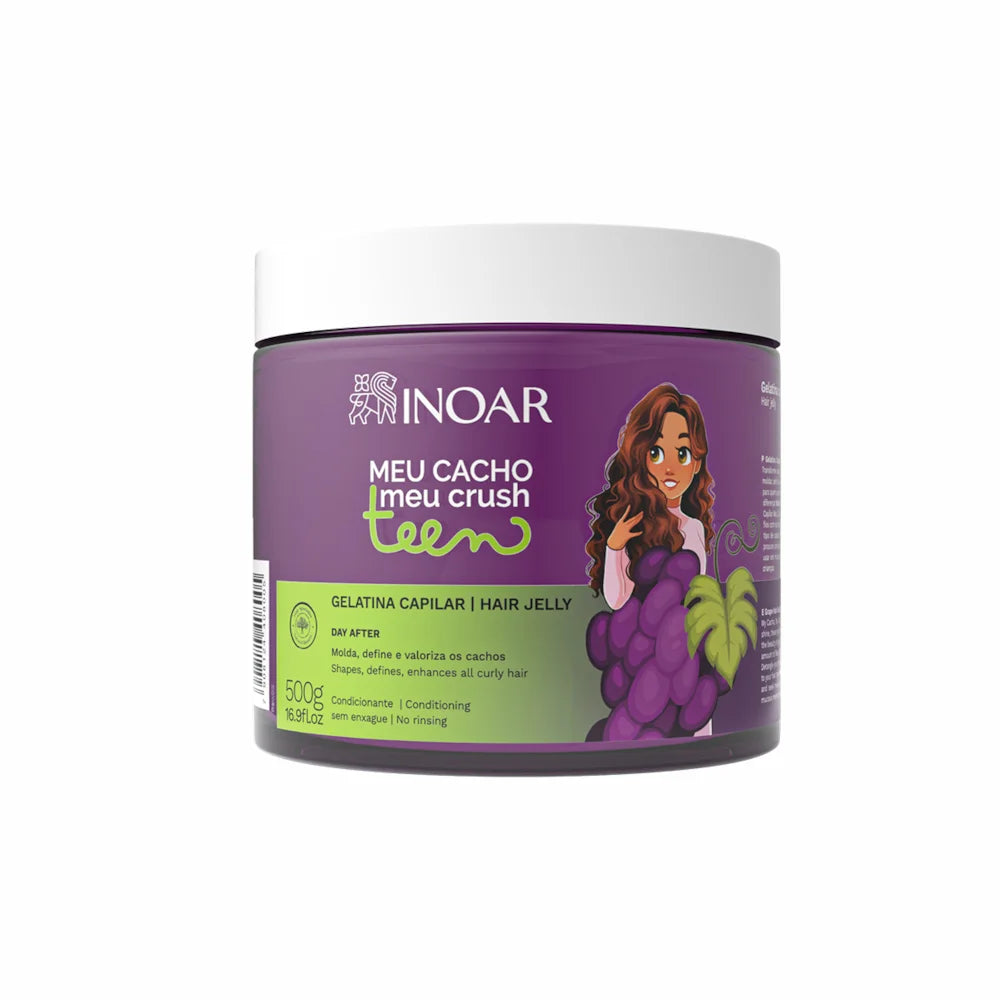 Gelatina de Uva Meu Cacho Meu Crush Teen Inoar - 500g