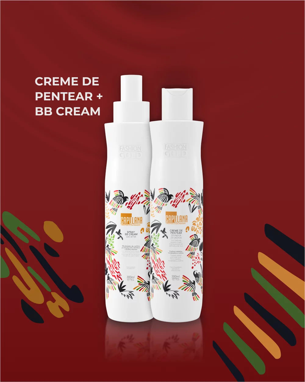 Combing Cream 300ml + Spray BB Cream 300ml - Capulana