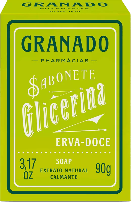 Sabonete Granado Glicerina Erva Doce - 90g