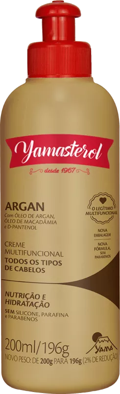 Yamasterol Creme Multifuncional Óleo de Argan e Macadâmia - 200g