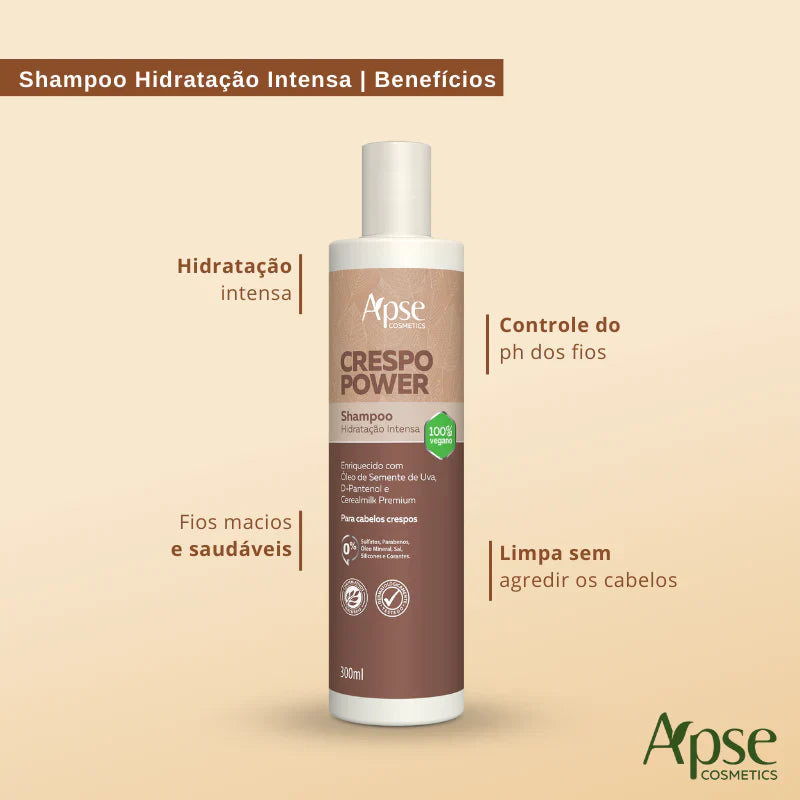 Shampoo Crespo Power Intense Hydration 300ml